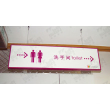 Panneau de direction acrylique acrylique de notification de toilette